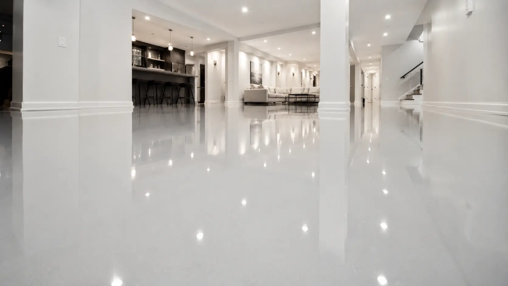 Basement epoxy floor coating Huntsville AL