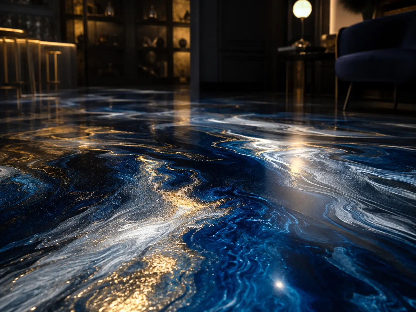 Metallic epoxy flooring Huntsville AL